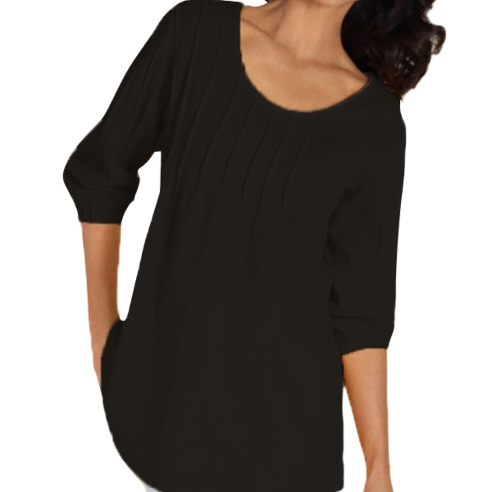 BC Basic Gloria Pintuck Quarter Sleeved Tunic Top